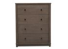 Simmons Kids Rustic Grey (084) Monterey 4 Drawer Chest, Front Silo View 2-Monterey 4 Drawer Chest