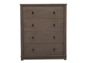 Simmons Kids Rustic Grey (084) Monterey 4 Drawer Chest, Front Silo View 3