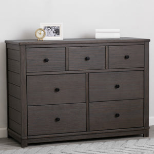 delta rustic grey dresser Delta Children Cambridge 3 Drawer Dresser, Rustic Grey