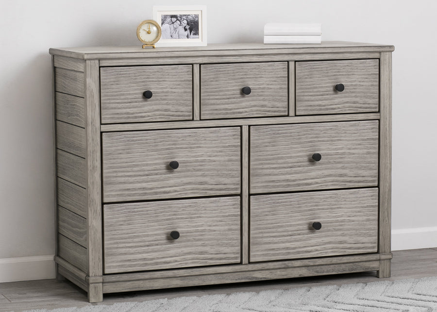 Simmons Kids Rustic White (119) Monterey 7 Drawer Dresser 7-Monterey 7 Drawer Dresser