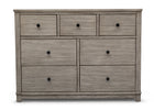 Simmons Kids Rustic White (119) Monterey 7 Drawer Dresser, Front Silo View 11-Monterey 7 Drawer Dresser