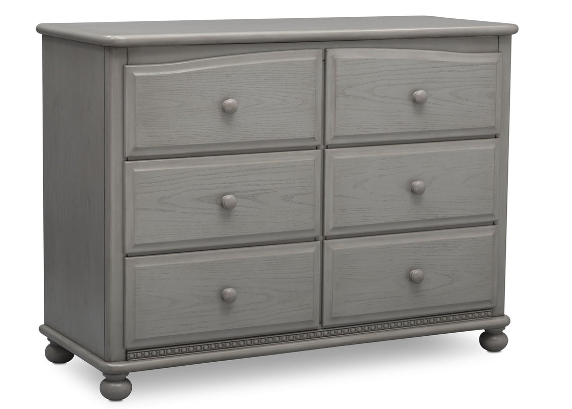 Simmons Kids Storm (161) Cortona 6 Drawer Dresser, Right Facing Silo, b3b
