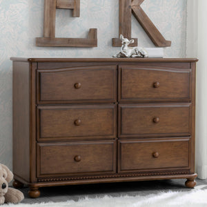 Simmons Kids Antique Chestnut (2100) Cortona 6 Drawer Dresser 21