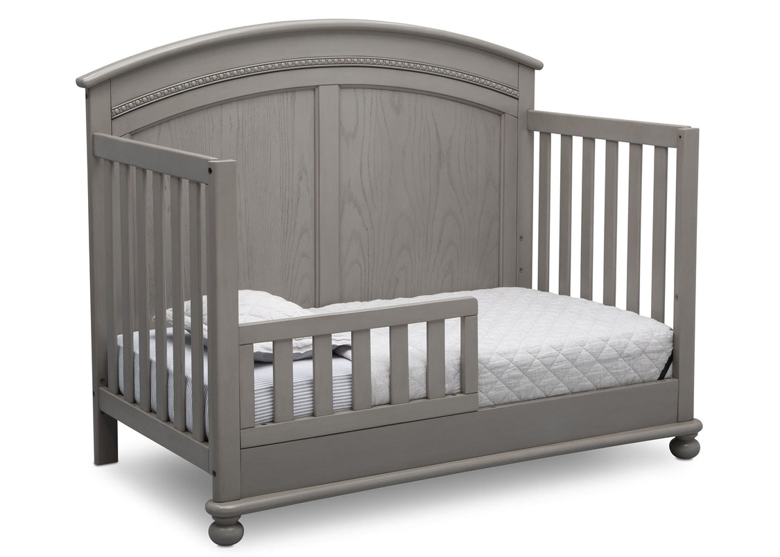 Simmons Kids Storm (161) Ainsworth 4-in-1 Convertible Crib (W337250), Toddler Bed Conversion, b4b