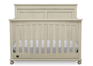 Delta Children Antique White (122) Fontana 4-in-1 Convertible Crib (W337350) Front Facing Silo, a2a 5