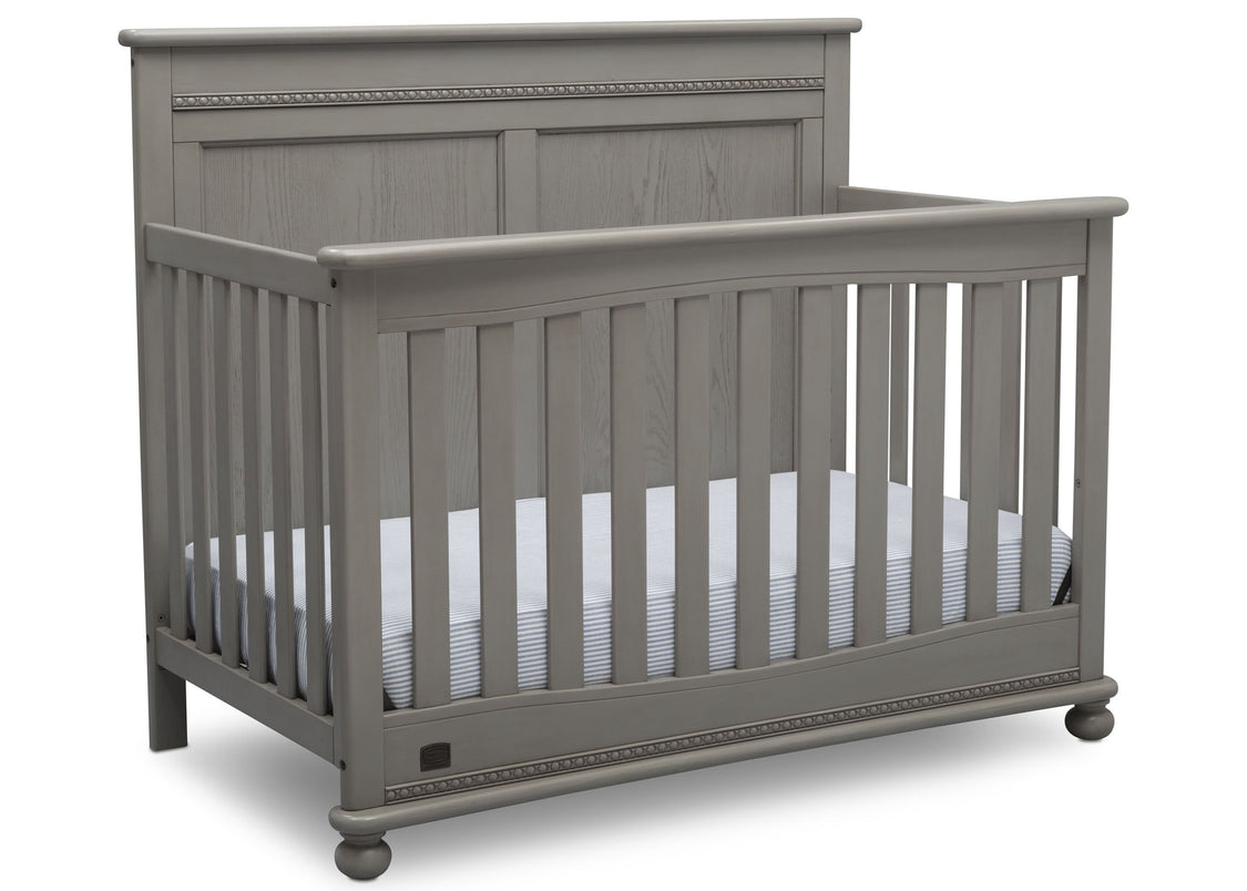 Delta Children Storm (161) Fontana 4-in-1 Convertible Crib (W337350) Right Facing Silo, b3b