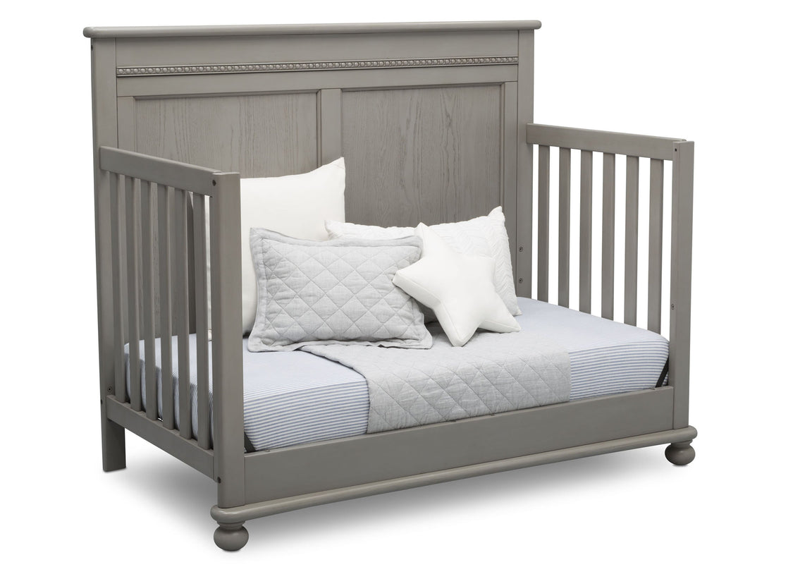 Delta Children Storm (161) Fontana 4-in-1 Convertible Crib (W337350) Day Bed Conversion, b5b