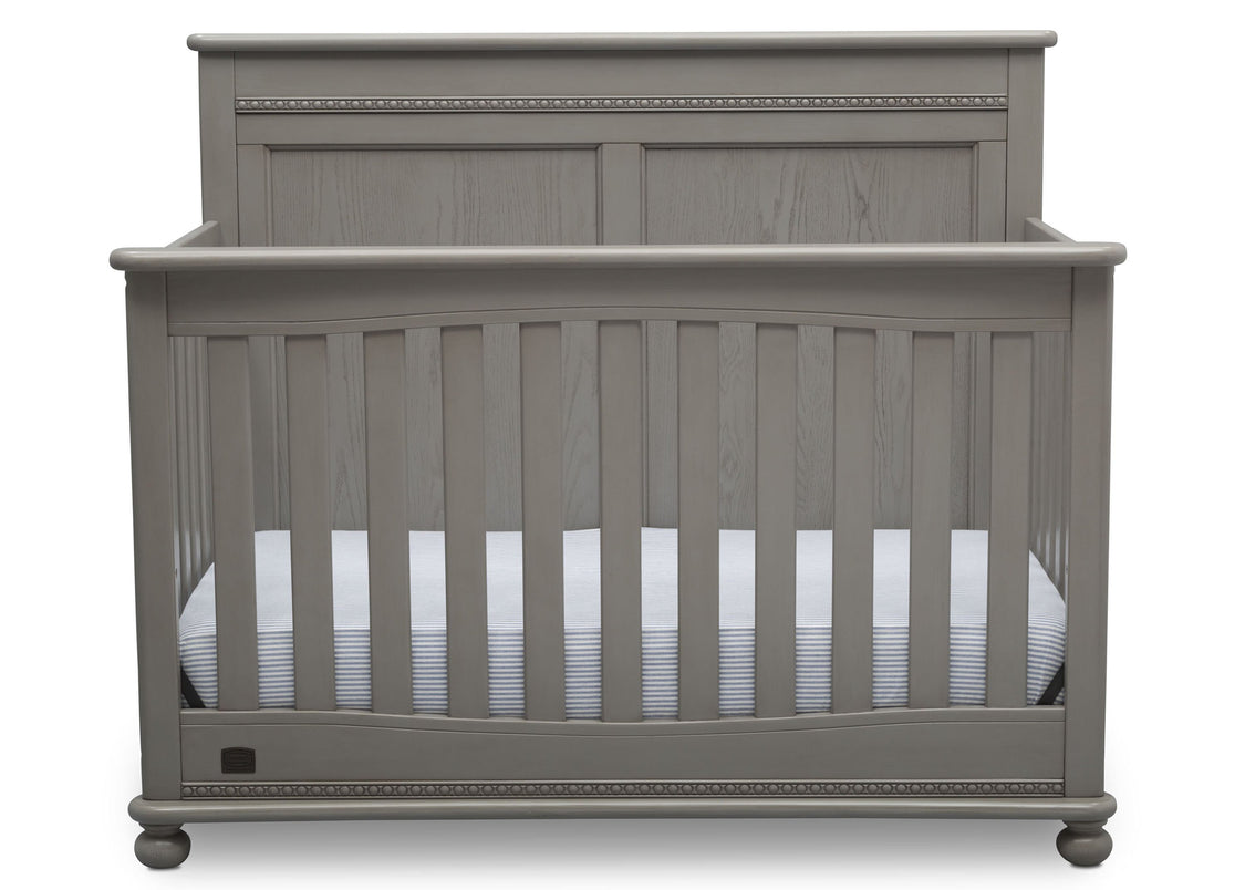 Delta Children Storm (161) Fontana 4-in-1 Convertible Crib (W337350) Front Facing Silo, b2b