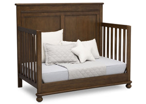 Delta Children Antique Chestnut (2100) Fontana 4-in-1 Convertible Crib (W337350) Day Bed Conversion, c5c 22