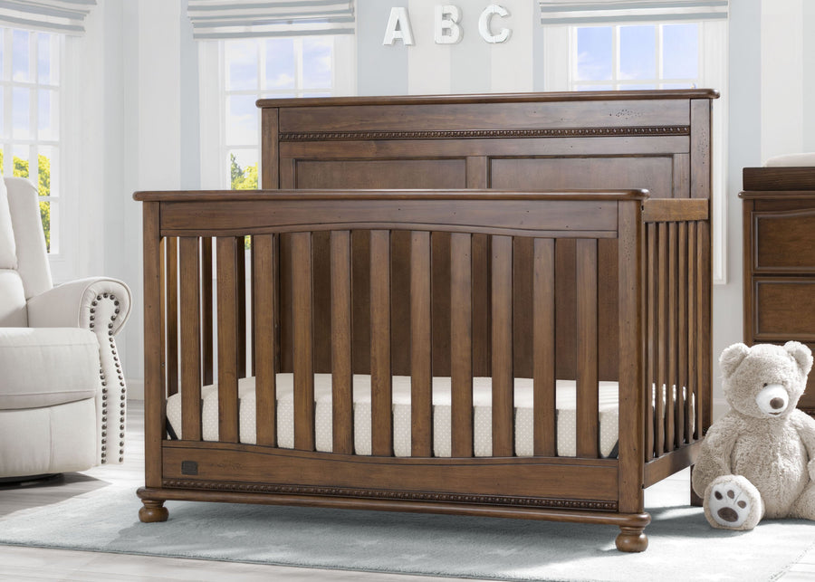 Delta Children Antique Chestnut (2100) Fontana 4-in-1 Convertible Crib 15-Fontana 4-in-1 Convertible Crib