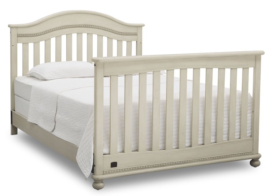Delta Children Antique White (122) Bristol 4-in-1 Convertible Crib (W337450) Full Bed Conversion, a6a 5-Bristol 4-in-1 Convertible Crib
