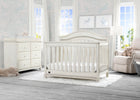 Delta Children Antique White (122) Bristol 4-in-1 Convertible Crib (W337450) Room View, a1a 1-Bristol 4-in-1 Convertible Crib
