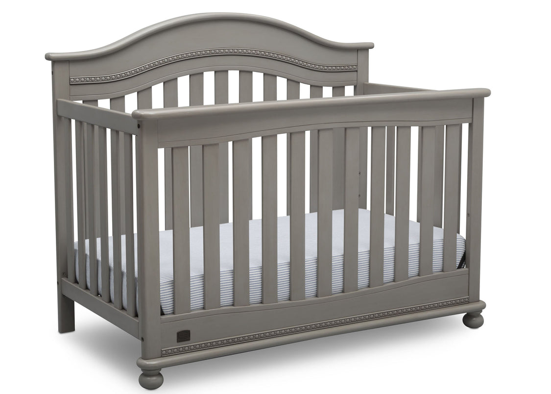 Delta Children Storm (161) Bristol 4-in-1 Convertible Crib (W337450) Right Facing Silo, b3b