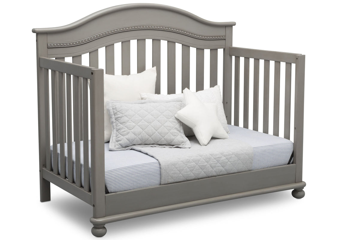 Delta Children Storm (161) Bristol 4-in-1 Convertible Crib (W337450) Day Bed Conversion, b5b