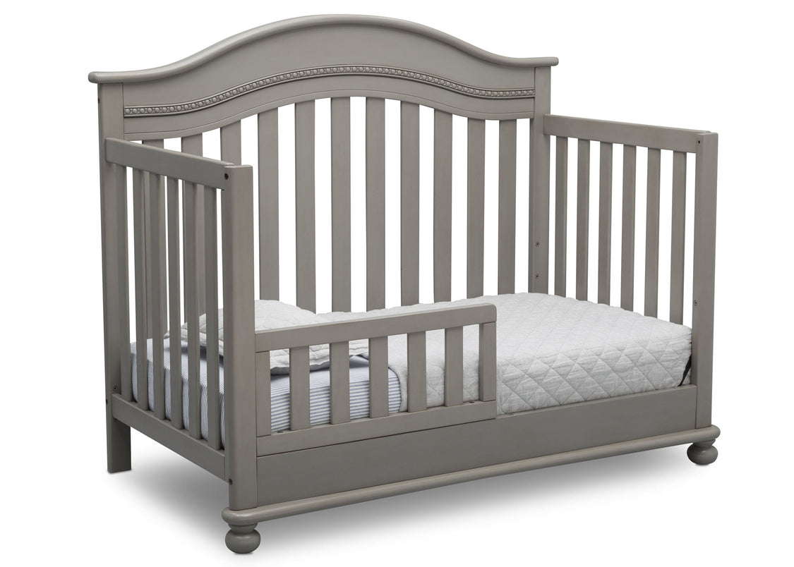 Delta Children Storm (161) Bristol 4-in-1 Convertible Crib (W337450) Toddler Bed Conversion, b4b