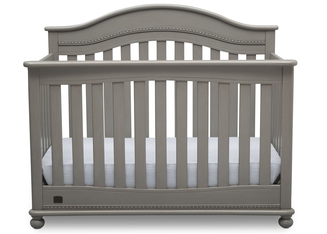 Delta Children Storm (161) Bristol 4-in-1 Convertible Crib (W337450) Front Facing Silo, b2b