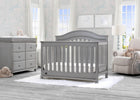Delta Children Storm (161) Bristol 4-in-1 Convertible Crib (W337450)  Room View, b1b 7-Bristol 4-in-1 Convertible Crib