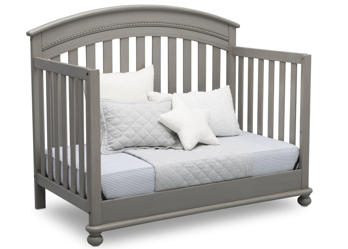 Delta Children Storm (161) Aden 4-in-1 Convertible Crib (W337550) Day Bed Conversion, b5b