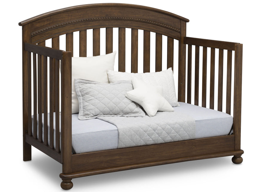 Delta Children Antique Chestnut (2100) Aden 4-in-1 Convertible Crib (W337550) Day Bed Conversion, c5c 16-Aden 4-in-1 Convertible Crib