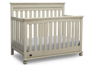 Delta Children Antique White (122) Franklin 4-in-1 Convertible Crib (W337550) Right Facing Silo, a3a 8