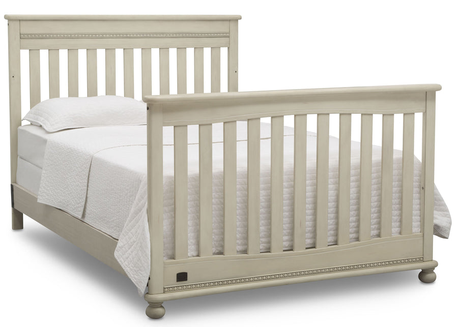 Delta Children Antique White (122) Franklin 4-in-1 Convertible Crib (W337550) Full Bed Conversions, a6a 5-Franklin 4-in-1 Convertible Crib