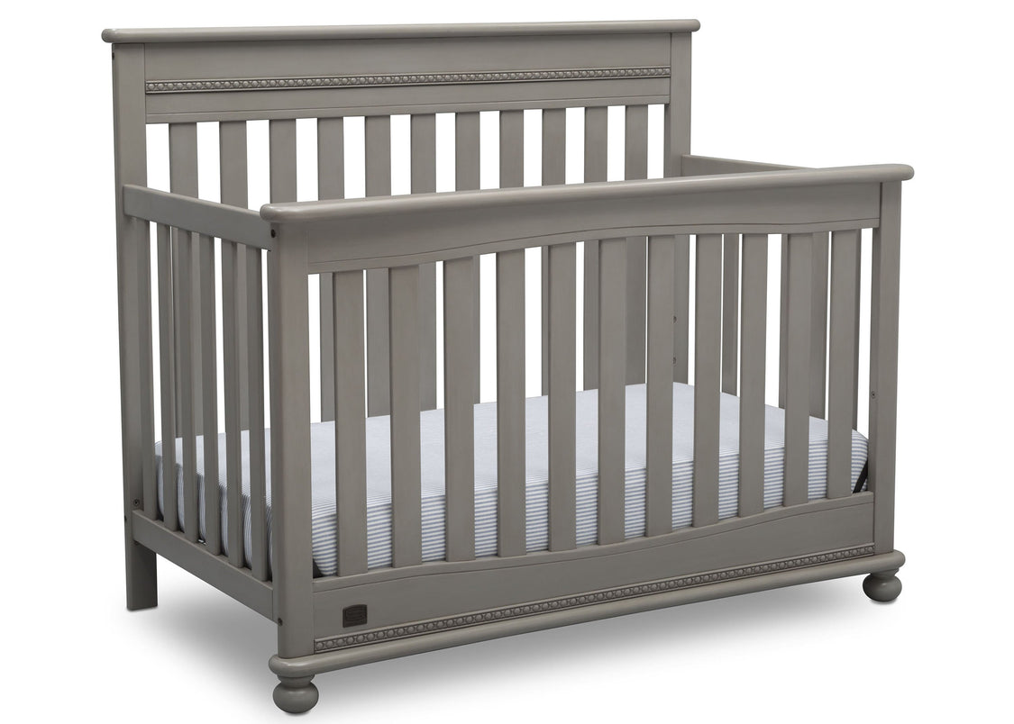 Delta Children Storm (161) Franklin 4-in-1 Convertible Crib (W337650) Right Facing Silo, b3b