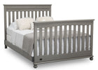 Delta Children Storm (161) Franklin 4-in-1 Convertible Crib (W337650) Full Bed Conversion, b6b 11-Franklin 4-in-1 Convertible Crib