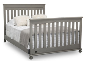 Delta Children Storm (161) Franklin 4-in-1 Convertible Crib (W337650) Full Bed Conversion, b6b 13