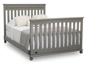 Delta Children Storm (161) Franklin 4-in-1 Convertible Crib (W337650) Full Bed Conversion, b6b 33
