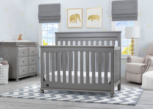 Delta Children Storm (161) Franklin 4-in-1 Convertible Crib (W337650) Room View, b1b 1