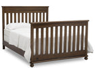 Delta Children Antique Chestnut (2100) Franklin 4-in-1 Convertible Crib (W337650) Front Facing Silo, c1cDelta Children Antique Chestnut (2100) Franklin 4-in-1 Convertible Crib (W337650) Full Bed Conversion, c6c 17-Franklin 4-in-1 Convertible Crib