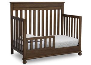 Delta Children Antique Chestnut (2100) Franklin 4-in-1 Convertible Crib (W337650) Toddler Bed Conversion, c4c 17
