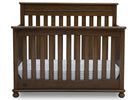 Delta Children Antique Chestnut (2100) Franklin 4-in-1 Convertible Crib (W337650) Front Facing Silo, c2c 14-Franklin 4-in-1 Convertible Crib
