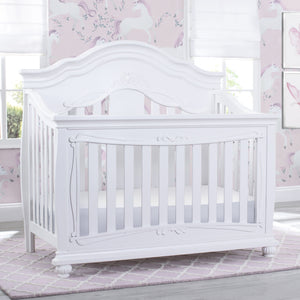 Simmons Kids Fairytale 5-in-1 Convertible Crib with Conversion Rails Bianca White (130) 0
