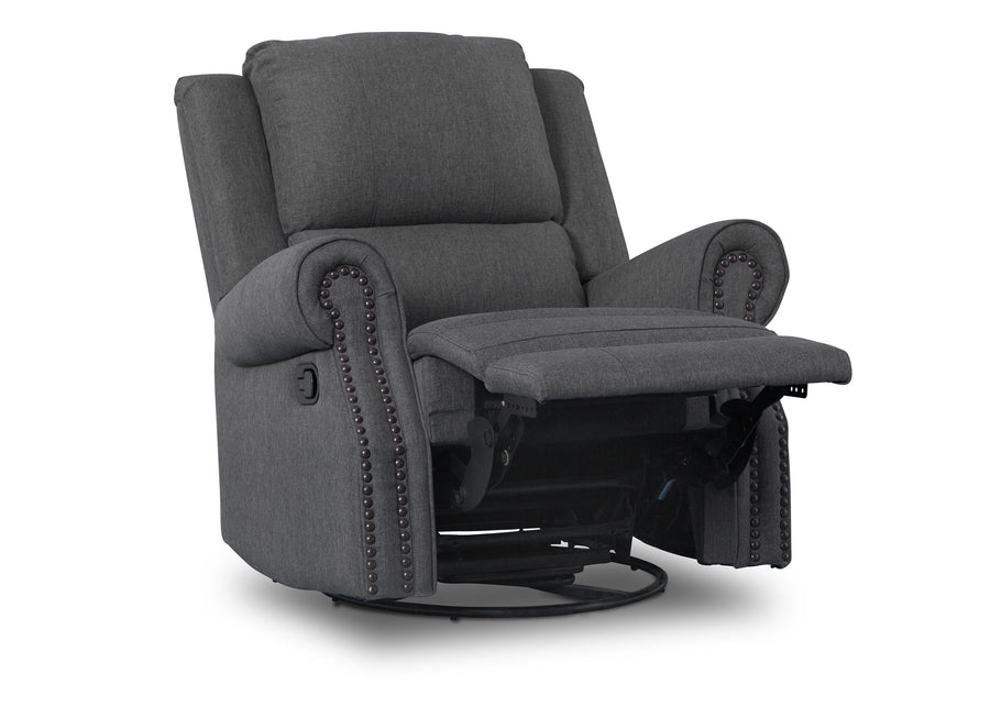 Charcoal Grey (931) 12-Drake Nursery Recliner Swivel Glider Chair
