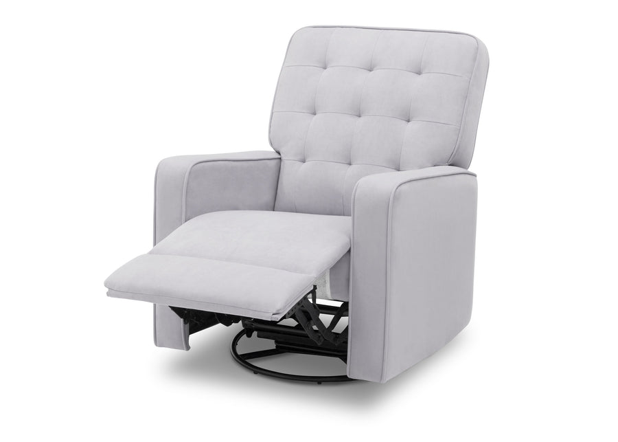 Delta Home Linen (150) Grant Glider Swivel Recliner, Left Reclined Silo View 6-Grant Glider Swivel Recliner Featuring LiveSmart Fabric by Culp