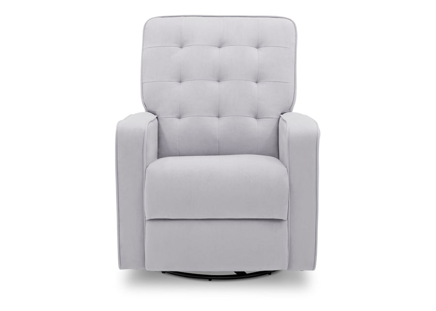 Delta Children Linen (150) Graham Nursery Glider Swivel Recliner, Front Silo View 2-Graham Nursery Glider Swivel Recliner Featuring LiveSmart Fabric by Culp