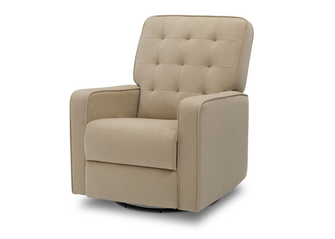 Delta Children Sisal (727) Garrison Nursery Glider Swivel Recliner, Left Silo View