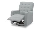 Delta Home Mist (934) Grant Glider Swivel Recliner, Left Reclined Silo View 22-Grant Glider Swivel Recliner Featuring LiveSmart Fabric by Culp