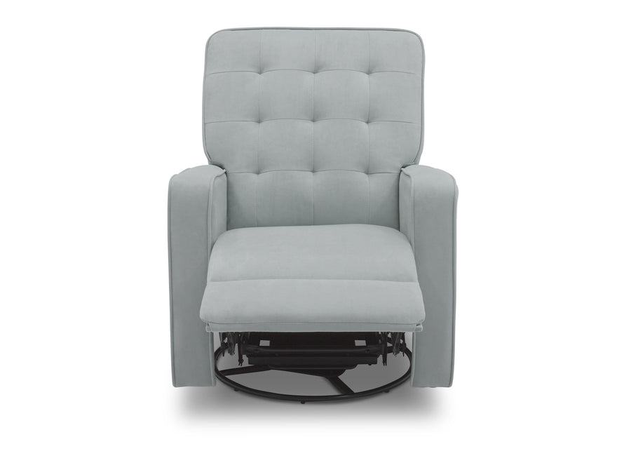 Delta Home Mist (934) Grant Glider Swivel Recliner, Front Reclined Silo View 23-Grant Glider Swivel Recliner Featuring LiveSmart Fabric by Culp