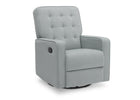 Delta Home Mist (934) Grant Glider Swivel Recliner, Right Silo View 19-Grant Glider Swivel Recliner Featuring LiveSmart Fabric by Culp