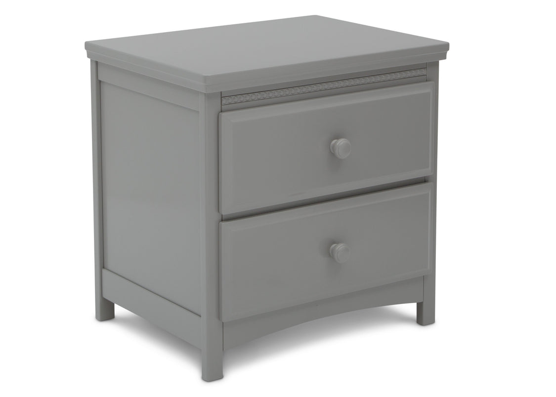 Delta Children Grey (026) Emerson Nightstand, Right Silo View
