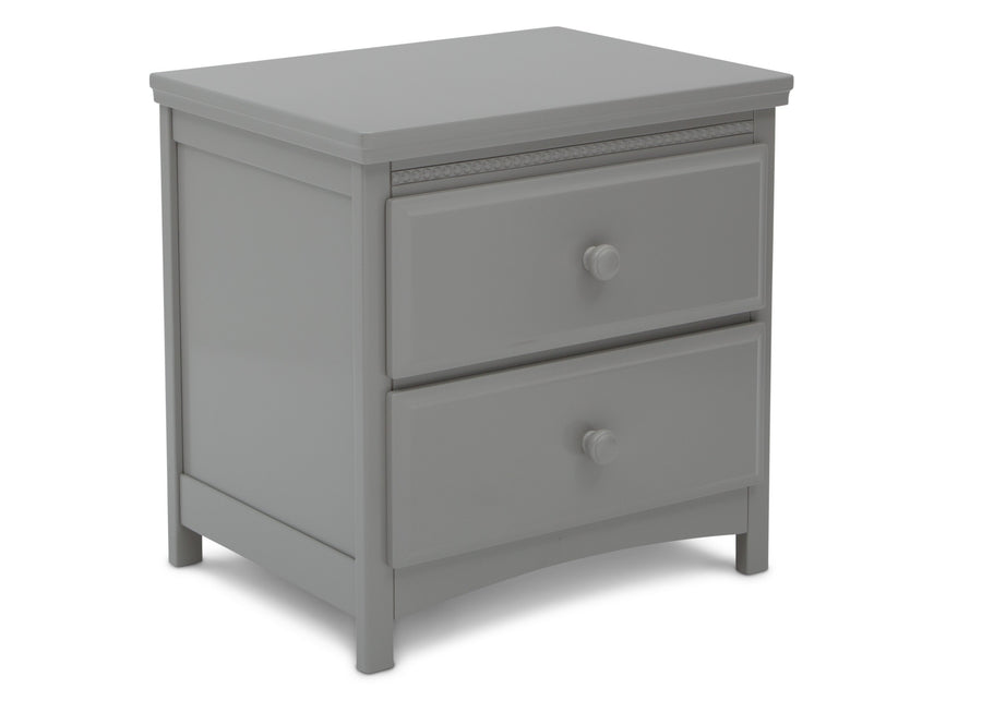 Delta Children Grey (026) Emerson Nightstand, Right Silo View 3-Emerson Nightstand