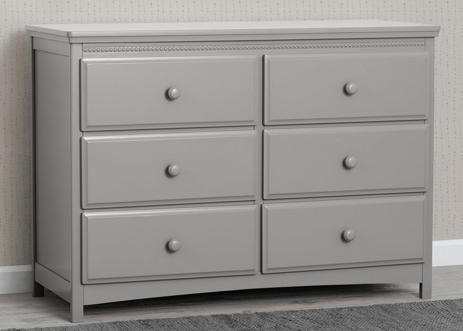 Grey (026) 1-Emerson 6 Drawer Dresser