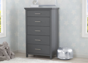 Simmons Kids Charcoal Grey (029) Avery 5 Drawer Chest, Hangtag View 0