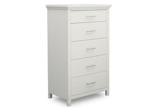 Simmons Kids Bianca White (130) Avery 5 Drawer Chest, Right Silo View 8