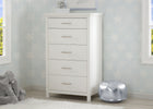 Simmons Kids Bianca White (130) Avery 5 Drawer Chest, Hangtag View 7-Avery 5 Drawer Chest