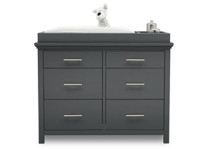 Simmons Kids Charcoal Grey (029) Avery 6 Drawer Dresser with Changing Top 4