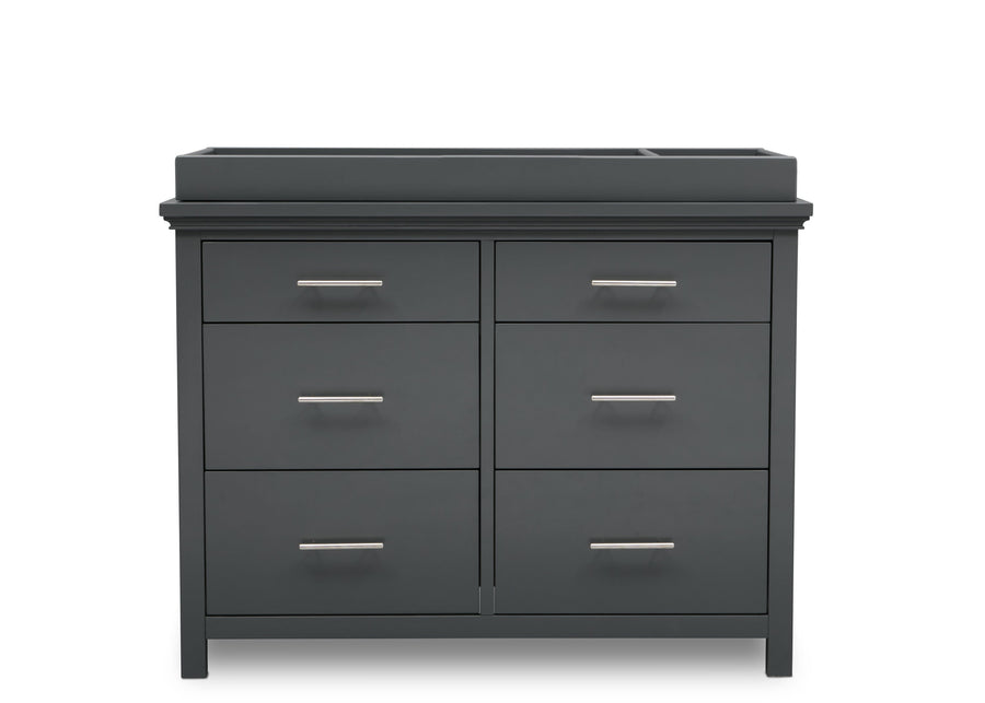 DCB: Charcoal Grey (029) 5-Avery 6 Drawer Dresser with Changing Top