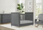 Charcoal Grey (1323) 1-Avery 3-in-1 Convertible Crib